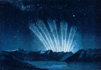 The famous six-tailed comet of 1744